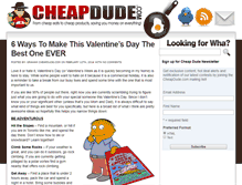 Tablet Screenshot of cheapdude.com